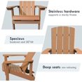 thumbnail image 5 of Cozyhom Chairs Set of 4, All Weather Resistant Modern Poly Lumber Fire Pit Chairs, Composite Adirondack Chairs 350 Lbs for Outdoor Patio Deck, Teak, 5 of 7