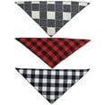 thumbnail image 1 of Pañuelos triangulares lavables para el cuello de mascotas, accesorios ajustables para el collar, paquete de 3 pañuelos para perros y gatos, 1 of 8