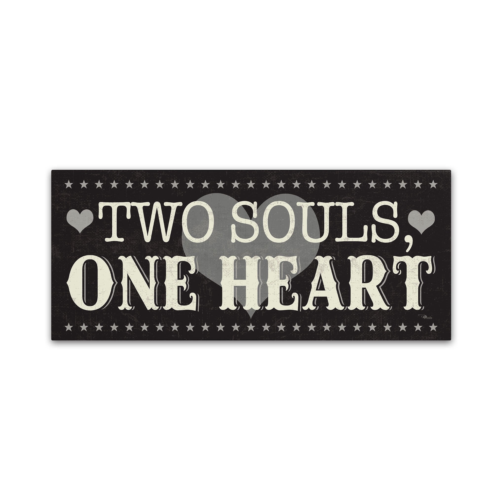 Trademark Fine Art "L-O-V-E V Black" Canvas Art by Pela Studio
