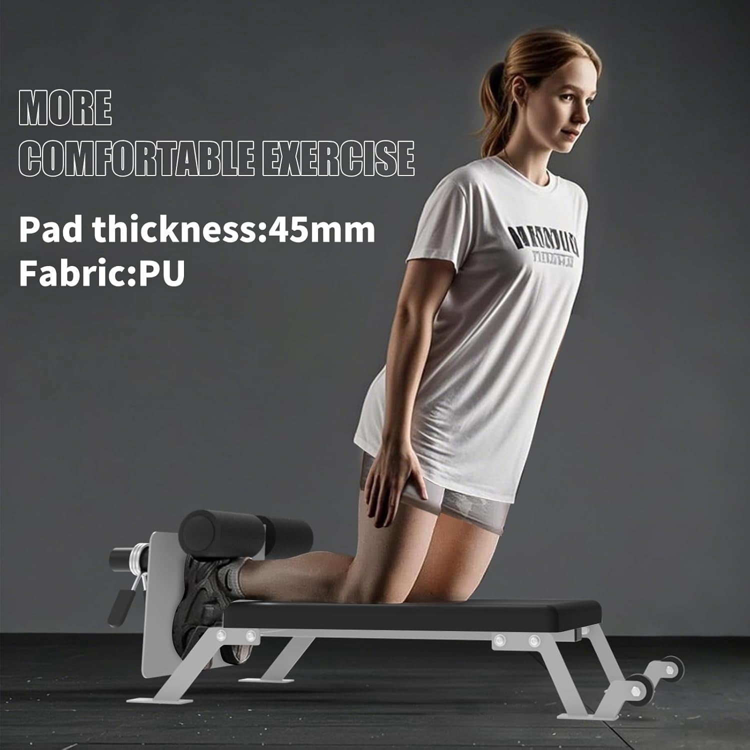 Nordic Hamstring Curl Machine,Height Adjustable Nordic Curl Bench, Compact Home Gym Equipment for Strength Training for Home Gym,450 LBS