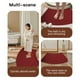 thumbnail image 5 of Alfombra De Baño, Absorbente Y Antideslizante, Suave, Para Entrada, Dormitorio Y Sala De Estar, Color Rojo, 5 of 8
