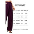 thumbnail image 3 of OHHSHEEN Women's Satin Pants, Wide Leg Pants Woman, Elastic High Waist Pants for Women Work, Casual Party Trousers, 3 of 6