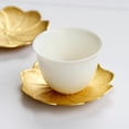 thumbnail image 2 of Posavasos de hojas para beber, té y café, alfombrillas doradas para cocina, , mesa, apartamento, accesorios para, 2 of 9