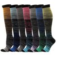 thumbnail image 3 of WREESH Unisex Knee High Socks Socks Color Pattern Pressure Stocking Men Elasticity Stocking Outdoor Orange, 3 of 3