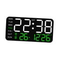 thumbnail image 2 of Reloj despertador Digital, relojes eléctricos, atenuador de 12/24H, reloj de pared versátil, Reloj de escritorio Digital LED para dormitorio, oficina, con ., 2 of 8