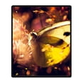 thumbnail image 1 of RYLABLUE Couverture Papillon Couverture en Molleton pour Canapé Ou Lit 58x80 Pouces, 1 of 3