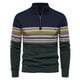 thumbnail image 2 of Gibobby Suéter para hombre Suéter de lana merina con cuello alto para hombre, ropa de otoño e invierno, suéter de cachemira grueso y cálido(Marina,XG), 2 of 3