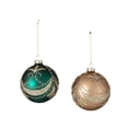 thumbnail image 4 of 4"H Sullivans Green Gold Ball Christmas Ornament Set of 2, 4 of 4