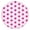 Pink Daisy Flower, variant on Light Gray Daisy Flower Pattern Round Fitted Tablecloth with Elastic Edge,Dining Table Cover Waterproof,Outdoor Round Tablecloth for Camping,Dining,Indoor and Outdoor