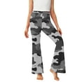 thumbnail image 5 of Fleece Lined Leggings Girls 14-16 Winter Warm Camo Flared Pants High Waisted Bell Bottom Thermal Pants, 5 Y, 5 of 6