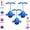 Blue*3, variant on Balance Jumping Ball, Indoor & Outdoor Anti-Slip Balance Board Toy with Handle & Pump, Improve Coordination, Motor Skills and Fitness Training