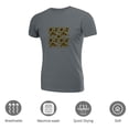 thumbnail image 3 of Coolnut Womens T Shirts Fashion Tops, Yellow Sunflower Women's Basic Short Sleeve Tees, Grey Lightweight Casual Summer Clothes, 2XL, 3 of 6