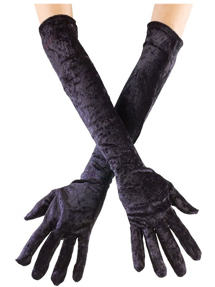 long velvet gloves