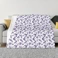 thumbnail image 1 of Fotbe Lavender Flowers Manta de Franela con Estampado, Manta Ultrasuave para Cama, Sofá, Auto, Hipoalergénica y Antibolitas-80"x60", 1 of 6