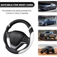 thumbnail image 5 of Car Steering Wheel Cover 15 inch Leather Breathable Non-Slip Wrap Universal Fit for SUV Truck Van White, 5 of 5