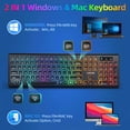 thumbnail image 2 of CHONCHOW Wireless Keyboard & Mouse Combo, 2.4G Silent Full-Size design,Multi-Device Compatible with Windows and Mac, 2 of 7