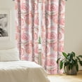 thumbnail image 2 of Ambesonne Garden Curtains, Roses Spring Vintage Plot, Pair of 28"x63", Dark Peach Salmon and White, 2 of 5