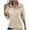 Khaki, variant on Bmisegm Women's Casual Half Zip Sweatshirts Long Sleeve Solid Color Textured Tops Pullover Jackets Thermal Underwear for Women Khaki M