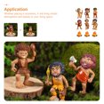 thumbnail image 2 of Human Evolution Model Mini Campfire Terrarium Glass Ornaments Containers People Action Figure Caveman Figurines Child, 2 of 6
