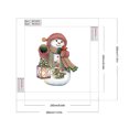 thumbnail image 2 of Pintura de diamante 5D DIY Taladro parcial con forma especial Muñeco de nieve de Navidad 30x30cm, 2 of 9