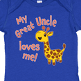 thumbnail image 4 of Inktastic My Great Uncle Loves Me- Cute Giraffe Boys or Girls Baby Bodysuit, 4 of 5