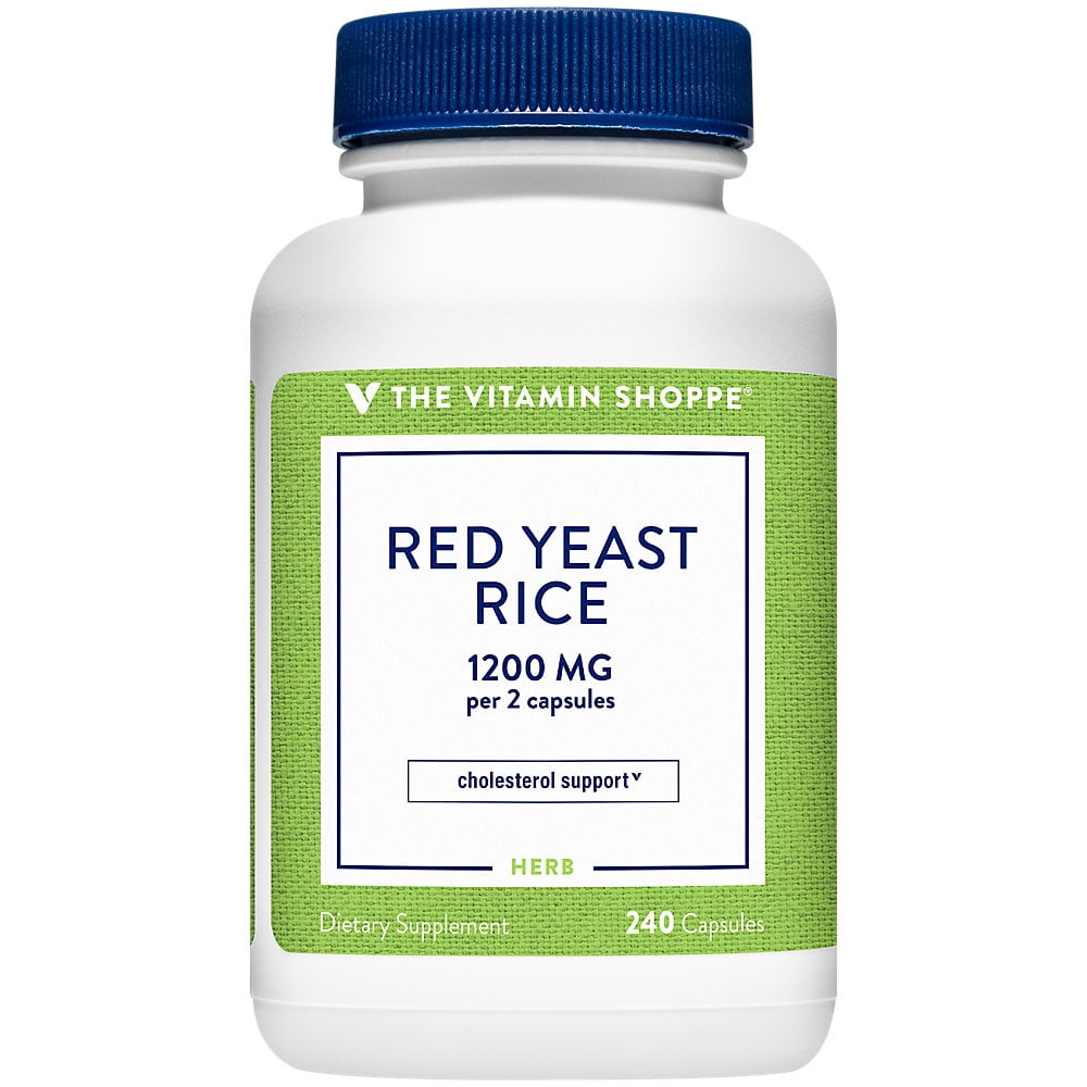 Red Yeast Rice 1200mg, Supports Cholesterol Cardiovascular Health