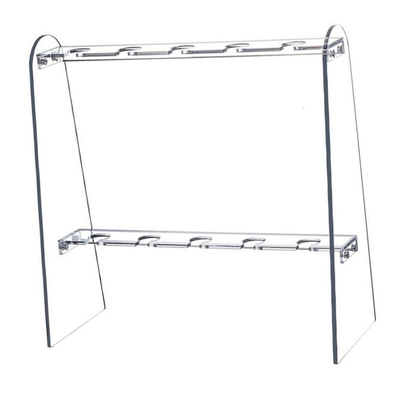 Rvaymup Clear Acrylic Drink Display Rack Glass Organizers for Wine and Champagne Glasses