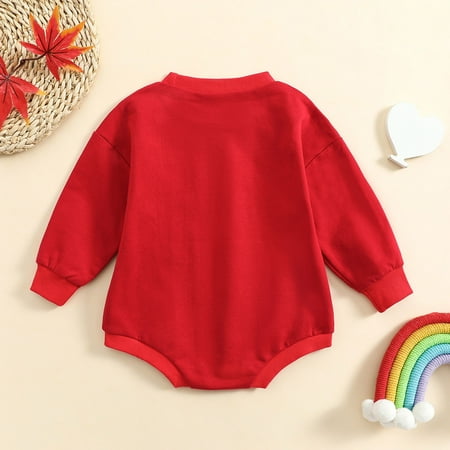

Aayomet Winter Rompers Baby Boy Newborn Baby Girl Clothes Romper Cotton Newborn Outfit for Girls Cute Infant Girl Jumpsuits Clothes Red 3-6 Months