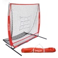 thumbnail image 1 of GoSports 5'x5' Baseball & Softball Practice Pitching & Fielding Net with Bow Frame, Carry Bag and Bonus Strike Zone, Great for all Skill Levels, 1 of 6
