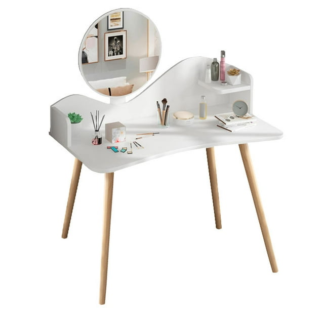 Tocador con Espejo Moderno Minimalista Bossa Quinn Blanco Bossa Quinn