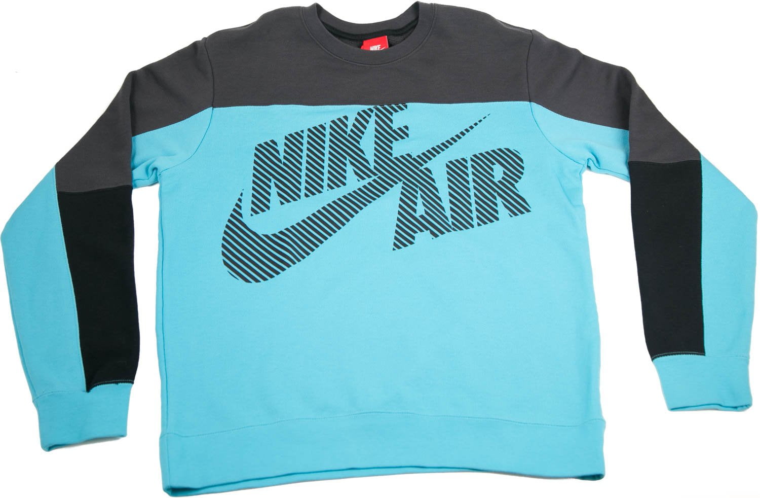 Nike Mens Basketball Heritage Crew Pullover Sweater Blue Black ...