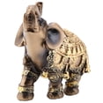 thumbnail image 1 of Elephant Statue, Home Dector, Elephant Sculpture, Anti Slip Bottom Wealth Figurine Gift Optional 3 Size For Home Cofe, 1 of 8