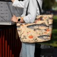 thumbnail image 7 of Large Travel Bag Waterproof Beach Bag Lightweight Oversized Tote For The Pool, Gym, Or Overnight Trips, Foldable Carryall The Fish In The Sea, 7 of 7