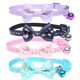 thumbnail image 1 of Juego de 12 Uds. De Collar para gatito ajustable (22,5-27,5 cm) con campana y hebilla de seguridad, Collar para gato, gatito y cachorro, 1 of 5