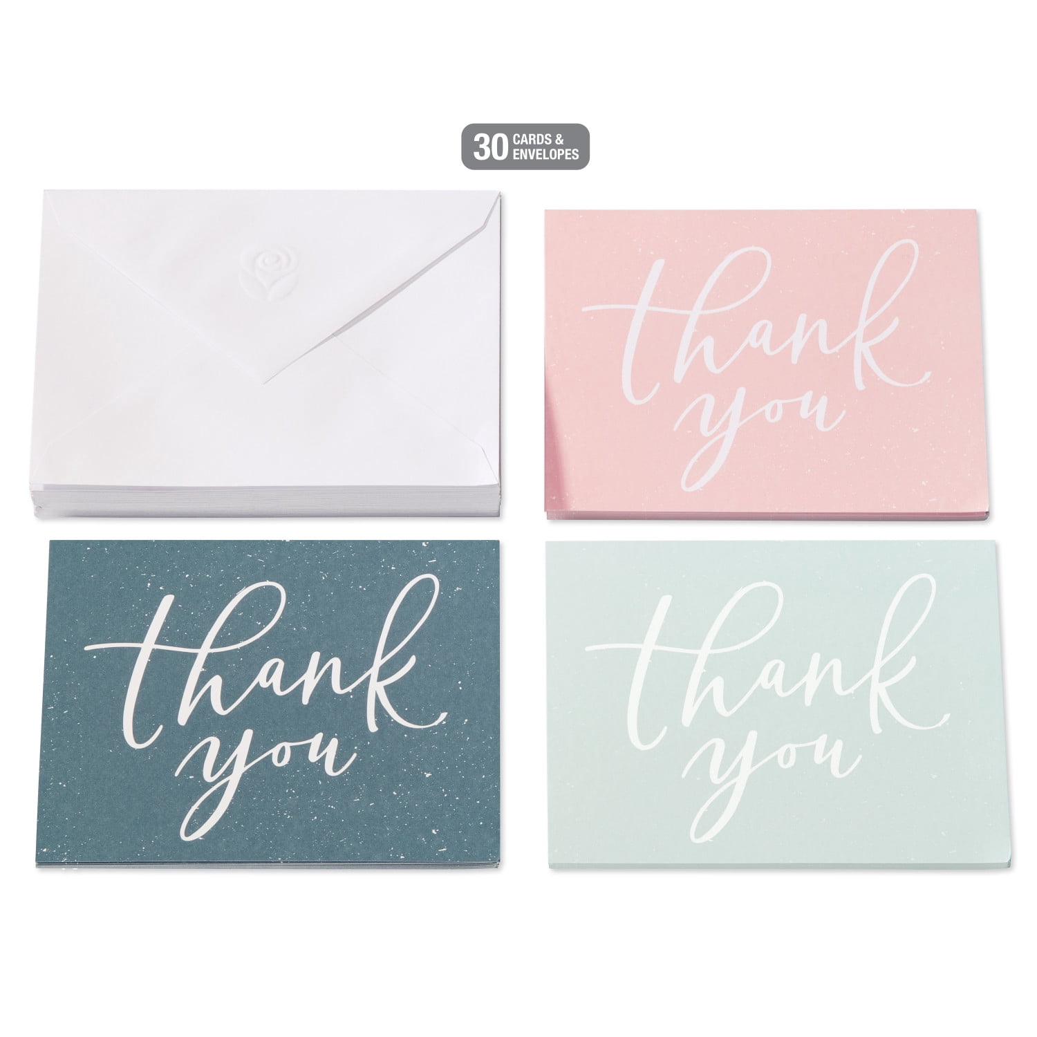 American Greetings Single Panel Blank Cards with Envelopes for Teachers, Classroom, Bold Multi-Colored Pencils (30-Count)