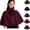 Wine, variant on Women Halloween Cape Stand Collar Satin Bow Short Cloak Elegant Warm Cover Up For Halloween Party Performance Photoshoot