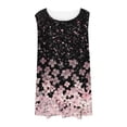 thumbnail image 5 of Mifsaly Plus Size Sleeveless Tops Women Leaf Print Tank Top Lightweight Breathable Summer Casual Loose Blouses XXL, 5 of 7