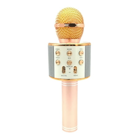AMZER Metal High Sound Quality Handheld KTV Karaoke Recording Bluetooth Wireless Microphone, for Notebook, PC, Speaker, Headphone, iPad, iPhone, Galaxy, Huawei, Xiaom and Other Smart