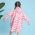 thumbnail image 3 of lnmuld Raincoat for Girls Stylish Girls Raincoat Hooded Outerwear with Pockets for School Outdoor Play and Everyday Adventures Size:7-10 Years, 3 of 9