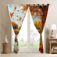 thumbnail image 3 of Autumn Fall Window Curtainss 42"Wx90"L Pumpkin Curtains & Drapes Rustic Duck Mallard 30%-50% Blackout Curtains Adults Farmhouse Country Scenery Window Treatments 2 Panels, 3 of 6
