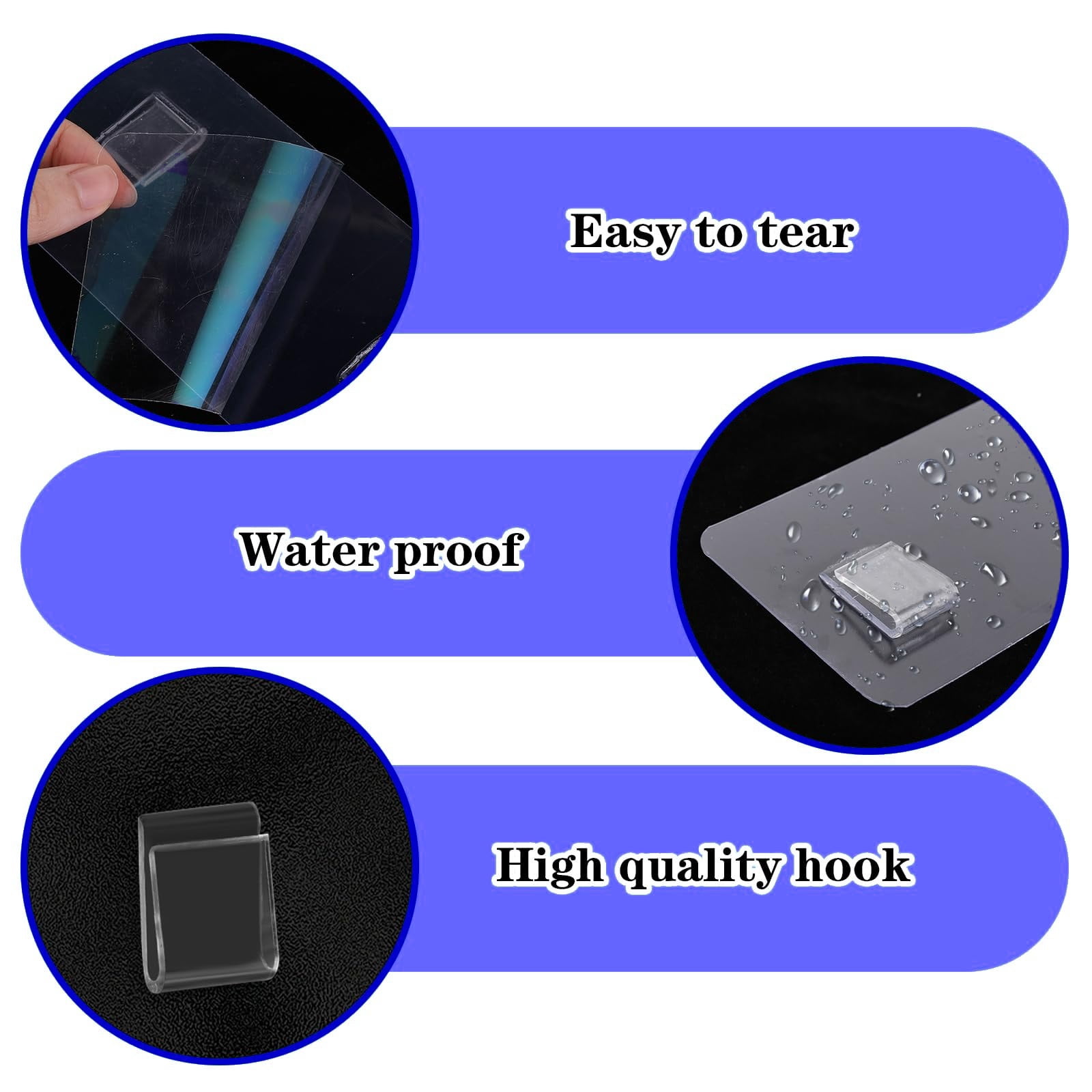 6 Pack Adhesive for Shower Caddy Adhesive Replacement Stickers Sticky Pads - Shower Shelf Adhesive for Corner Shower Caddy, Bathroom Storage Shelves Kitchen Racks