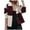 Wine, variant on IROINNID Women's Short Shearling Jacket Turndown Lapel Contrast Color Long Sleeve Casual Warm Coat Jacket Winter Button Patchwork Outerwear, Gray