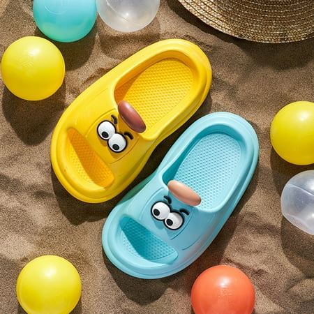 

NECHOLOGY Indoor Slippers for Toddlers Children Slippers Summer Girls Cute Cartoon Slippers Non Slip Soft Bottom Bunny Shoes Girls Hot Pink 7 Years