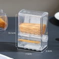 thumbnail image 1 of 2 Piezas Dispensador de Palillos de Dientes, Interruptor de Perilla Transparente, Soporte para Palillos de Dientes, Cajas de Almacenamiento de Palillos AutomáTico para Mesa y Hogar, 1 of 5