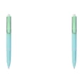 thumbnail image 2 of Green Retractable Fountain Pen, Refillable Fine Point Writing Pen with Smooth Ink for Office Daily Use, 5.5X0.4In, 2Pcs, 2 of 5
