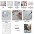 thumbnail image 3 of Paint by Numbers Kit for Adults, Horse Running Through Snow Forest Paint by Numbers, Easy Paint by Numbers Kit for Adults Beginner, DIY Adult Paint by Number Kits on Canvas, 12x16in Home Decor, 3 of 7