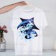 thumbnail image 1 of Camiseta con estampado de galletas de leche de sombra camiseta para hombre pantalón corto informal para hombre camisetas de manga Harajuku, 1 of 5
