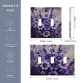 thumbnail image 2 of Purple Beautiful Flowers Light Switch Cover Decorative 3 Gang Wall Plate Toggle Switchplate Faceplate, 2 of 7