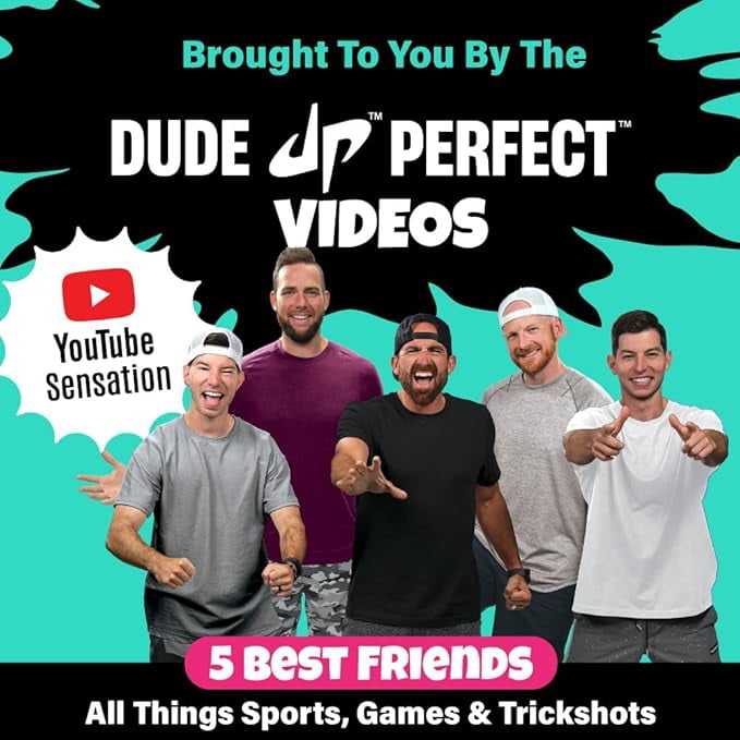 Dude Perfect Tabletop Roll, a Target Toss Game, for Kids and Adults, Great for Family and Friend Game Night, Perfect for a Gift and Parties, Ages 6+