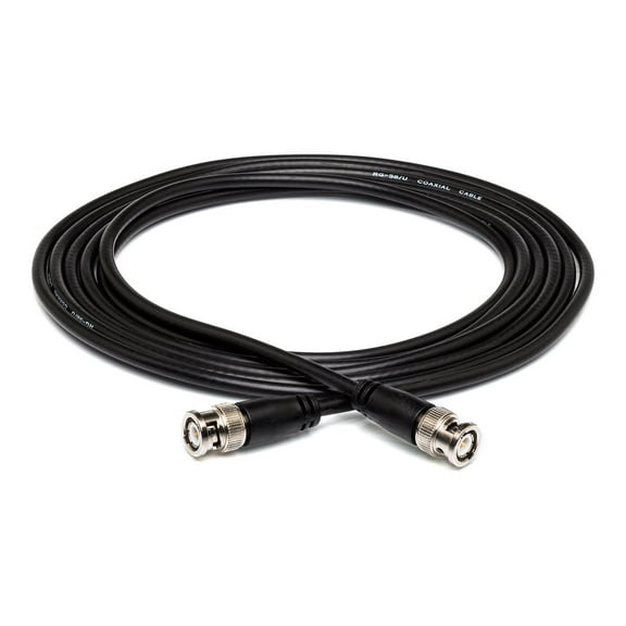 Hosa BNC-58-1100 50-ohm RG-58/U BNC to BNC Coax Cable - 100 foot